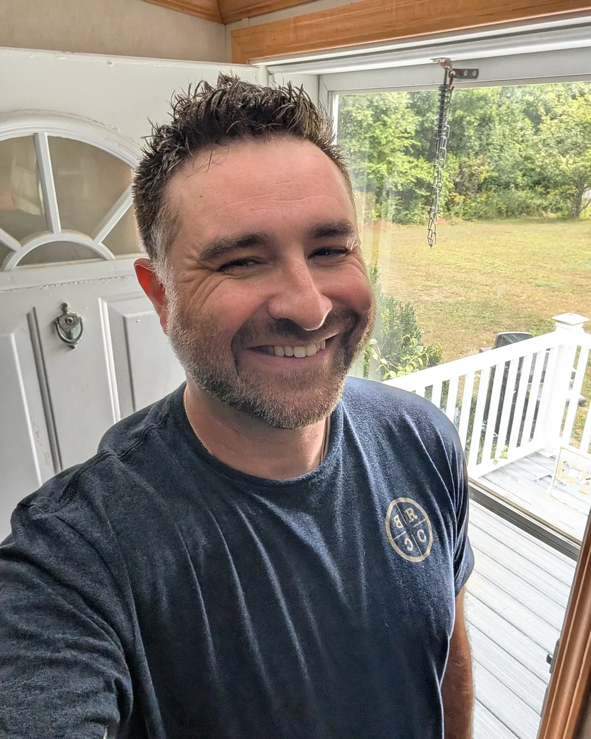Sean, smiling